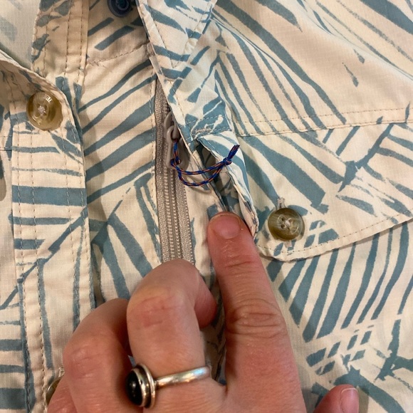 Patagonia patrol casual button down shirt women’s size large breathable - Picture 14 of 16